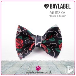 Baylabel - Muszka dla psa - Skulls & Roses - duża