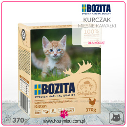 Bozita - Mięsne kawałki w sosie - KURCZAK - 370g - dla Kociąt