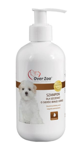 Over Zoo - Szampon dla szczeniąt o białej lub jasnej sierści - 250 ml