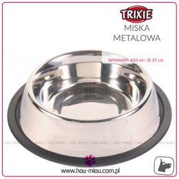 Trixie - Miska metalowa - 450ml