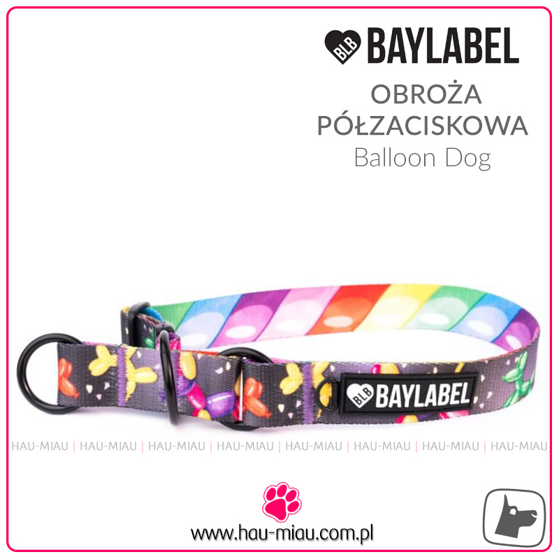 Baylabel - Obroża półzaciskowa dla psa - Balloon Dog - M Baylabel - Obroża półzaciskowa dla psa - Balloon Dog - M