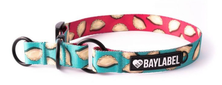Baylabel - Obroża półzaciskowa dla psa - Mrożony Mr. Janusz - PIEROGI - M Baylabel - Obroża półzaciskowa dla psa - Mrożony Mr. Janusz - PIEROGI - M