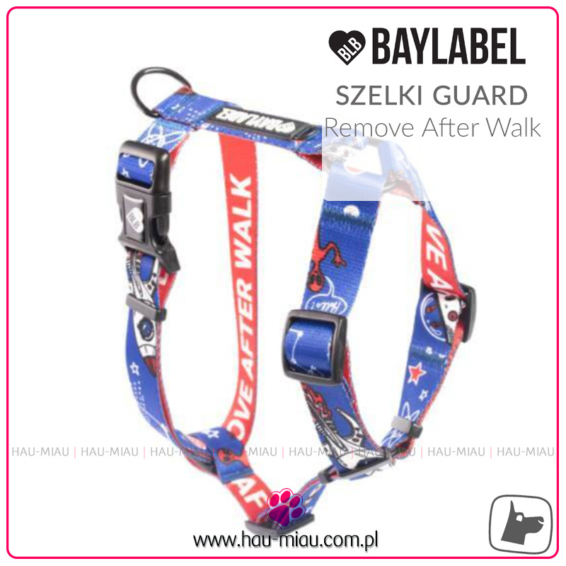 Baylabel - Szelki dla psa - Guard Remove After Walk - XS Baylabel - Szelki dla psa - Guard Remove After Walk - XS