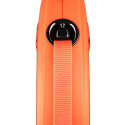 Flexi - Xtreme S Orange - taśma smycz dla psa do 15 kg - 5m