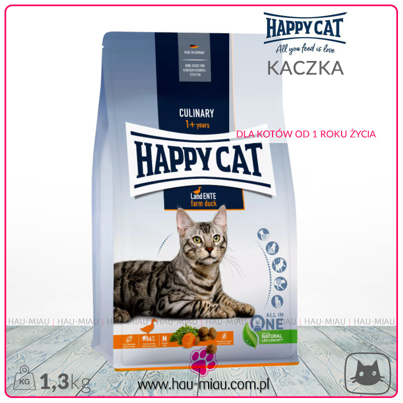 Happy Cat - Culinary Grainfree Adult Land Ente - KACZKA - 1,3 KG Happy Cat - Culinary Grainfree Adult Land Ente - KACZKA - 1,3 KG