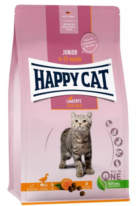 Happy Cat - Junior Grainfree Farm Duck - KACZKA - 1,3 KG - dla Kociąt