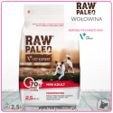 Raw Paleo - Adult Mini - Monoproteinowa - WOŁOWINA - 2,5 KG