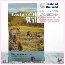 Taste of the Wild - Appalachian Valley - DZICZYZNA i JAGNIĘCINA - 12,2 KG - dla małych ras