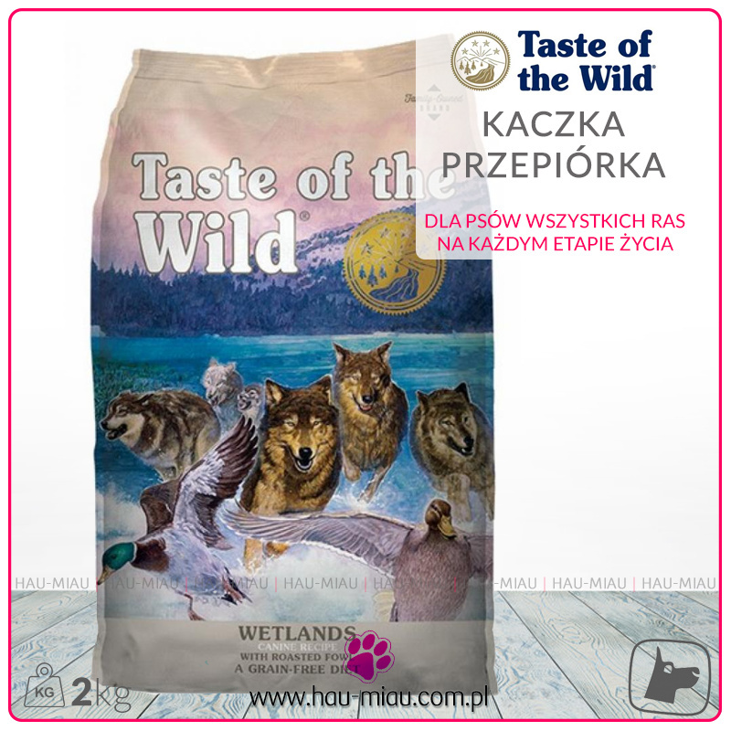 Taste of the Wild - Wetlands - KACZKA i PRZEPIÓRKA - 2 KG Taste of the Wild - Wetlands - KACZKA i PRZEPIÓRKA - 2 KG
