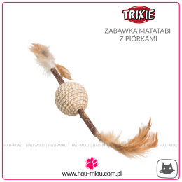 Trixie - Zabawka z matatabi z piórkami i piłką - 20 cm - TOY