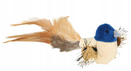 Trixie - Pluszowy ptaszek z piórkami - 8 cm - TOY