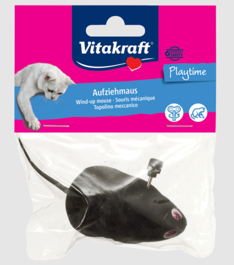 Vitakraft - Nakręcana mysz - 7 cm - TOY