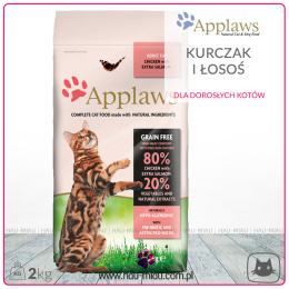 Applaws - Cat Adult Chicken & Exta Salmon - KURCZAK i ŁOSOŚ - 2 KG