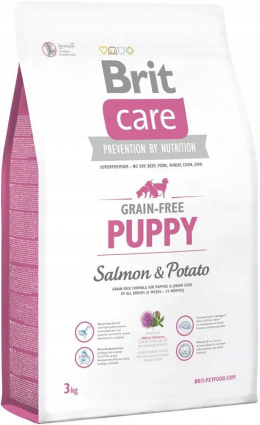 Brit Care - Grain Free Puppy Salmon & Potato - ŁOSOŚ i ZIEMNIAKI - 3 KG - dla Szczeniąt