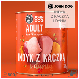 John Dog - Adult Pumpkin line - INDYK, KACZKA I DYNIA - 800g