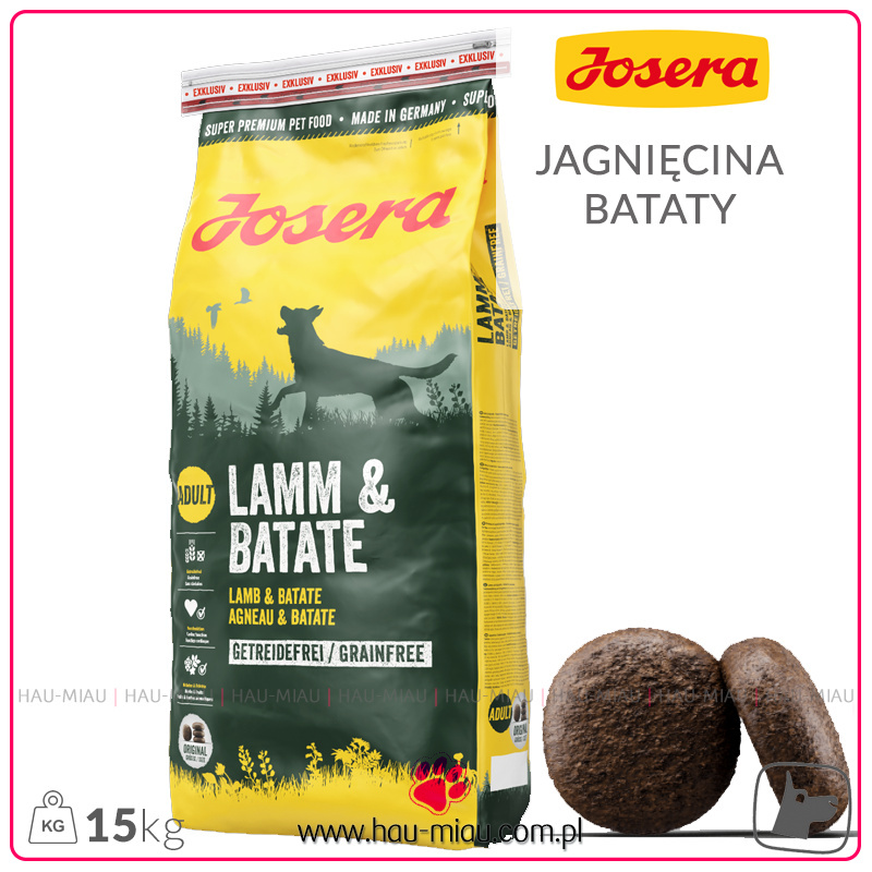 Josera - Lamm & Batate - JAGNIĘCINA z BATATAMI - 15 KG Josera - Lamm & Batate - JAGNIĘCINA z BATATAMI - 15 KG