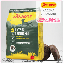 Josera - Ente & Kartoffel - KACZKA z ZIEMNIAKAMI - 900g