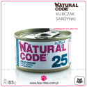 Natural Code - 25 - KURCZAK i SARDYNKI W GALARETCE - 85g