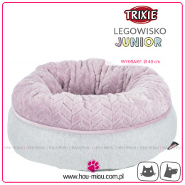Trixie - Legowisko - JUNIOR - RÓŻOWO-SZARA - ø 40 cm