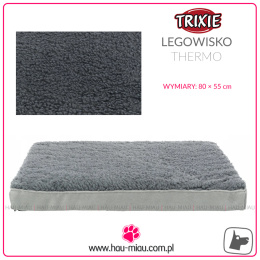 Trixie - Legowisko - THERMO - SZARE - 80 x 55 cm
