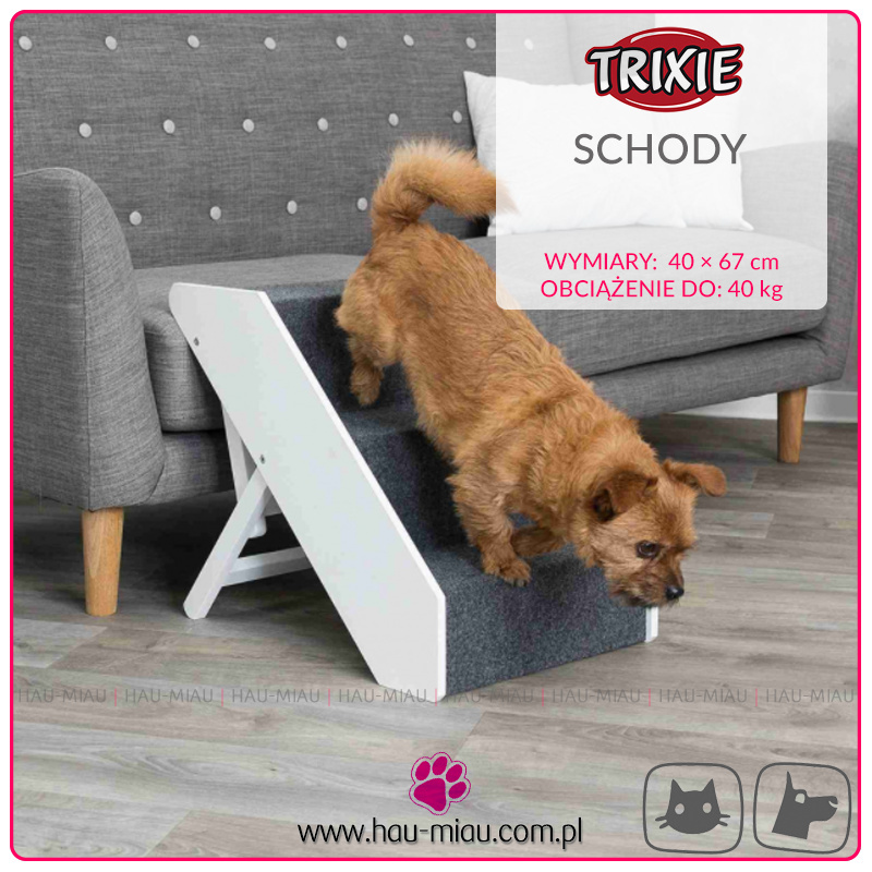 Trixie - Regulowane schody do 40 kg - 40 × 67 cm