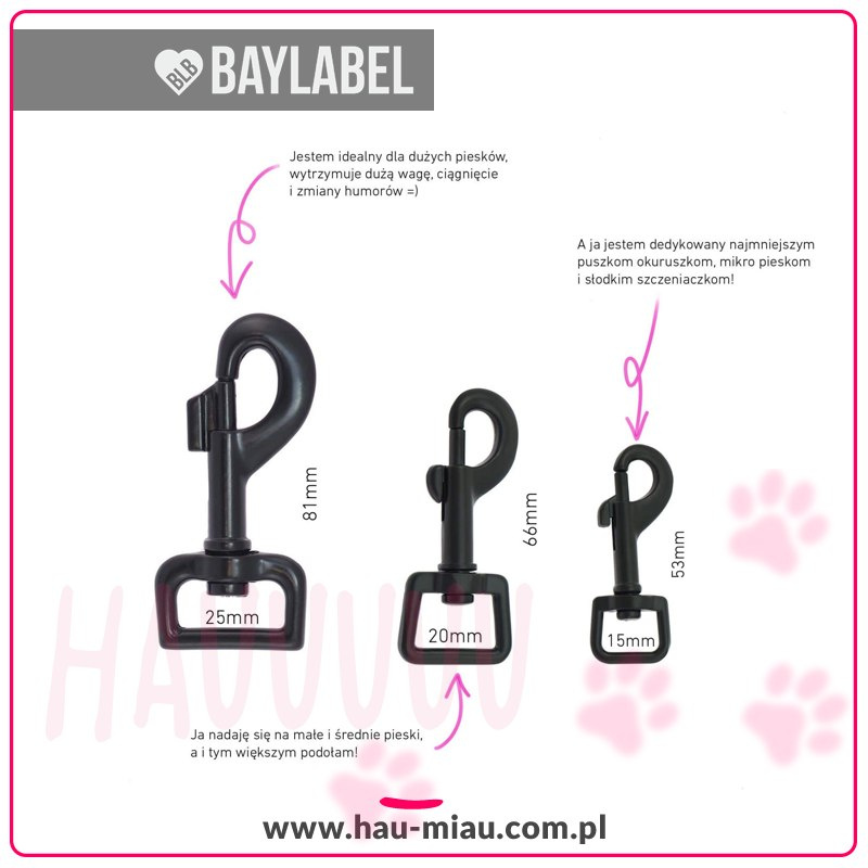 Baylabel - Smycz Przepinana 300 cm - Cherry Blossom - "S" Baylabel - Smycz Przepinana 300 cm - Cherry Blossom - "S"