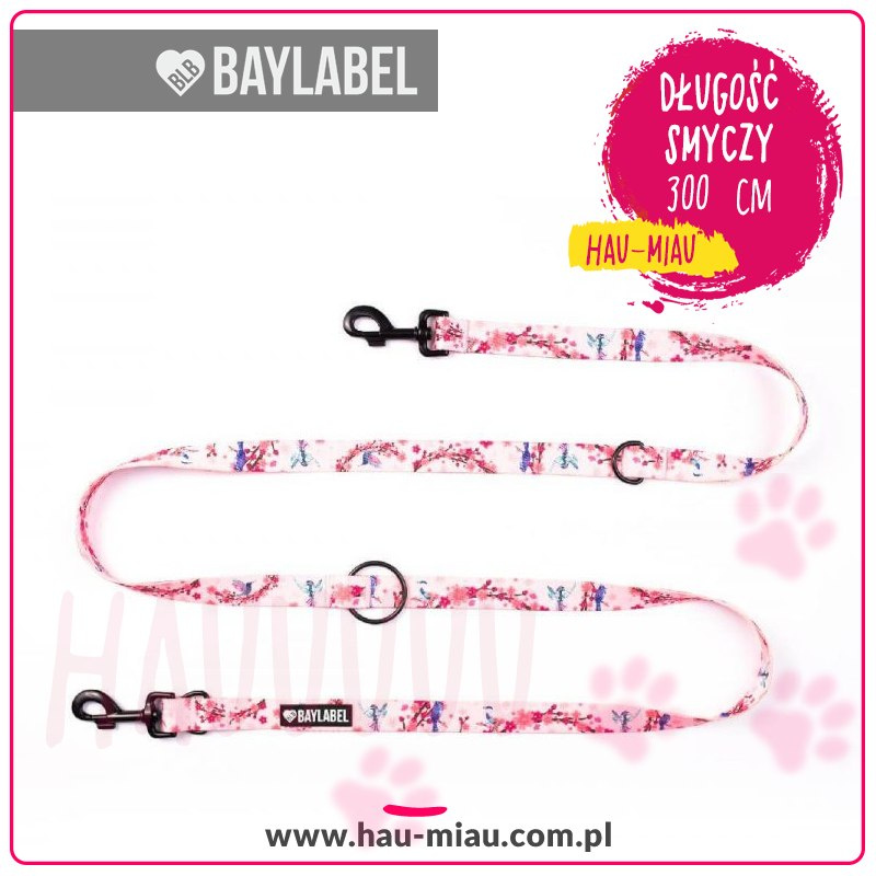 Baylabel - Smycz Przepinana 300 cm - Cherry Blossom - "S" Baylabel - Smycz Przepinana 300 cm - Cherry Blossom - "S"