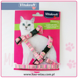 Vitakraft - Szelki i smycz dla małego kota - różne wzory