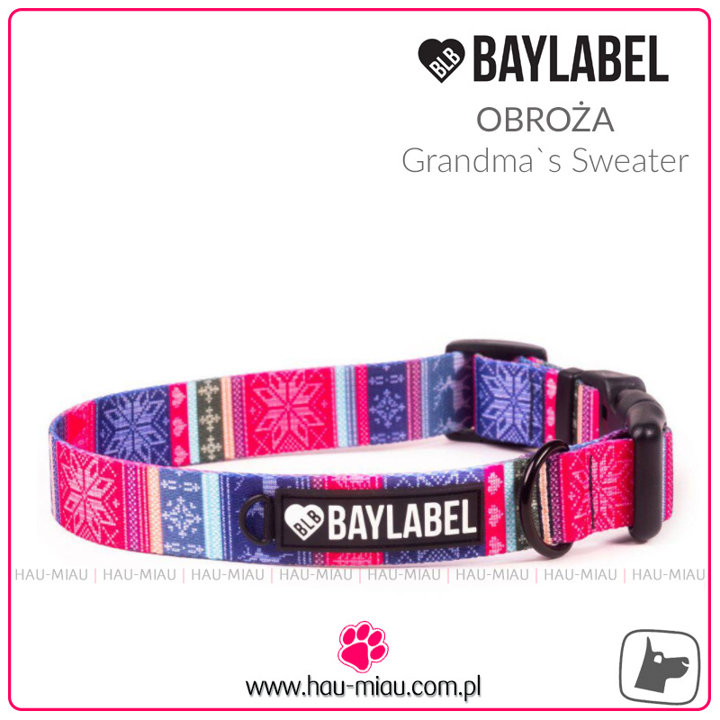 Baylabel - Obroża dla psa - Grandma`s Sweater - L