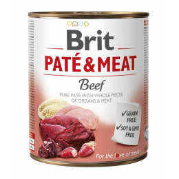 Brit - Pate & Meat Beff - WOŁOWINA - 800g