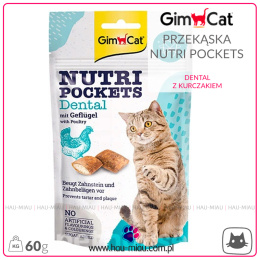 GimCat - Nutri Pockets - Przysmak dla kotów - DENTAL - 60g