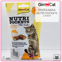 GimCat - Nutri Pockets Cheese - Przysmak dla kotów - SER - 60g