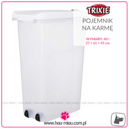 Trixie - Pojemnik z kółkami na karmę - 40 l - 27×61×45 cm