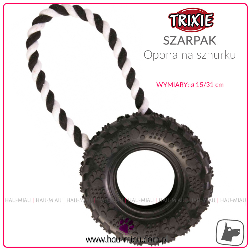Trixie - Szarpak - Opona na sznurku - TOY