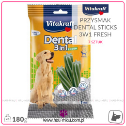Vitakraft - Dental 3in1 Fresh - Przysmak dentystyczny 7 szt. - 180g