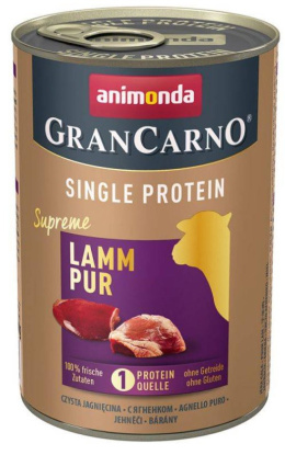 Animonda - GranCarno Single Protein - JAGNIĘCINA - 400g