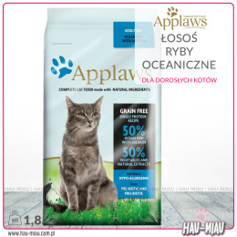 Applaws - Cat Adult Ocean Fish with Salmon - ŁOSOŚ I RYBY OCEANICZNE - 1,8 KG