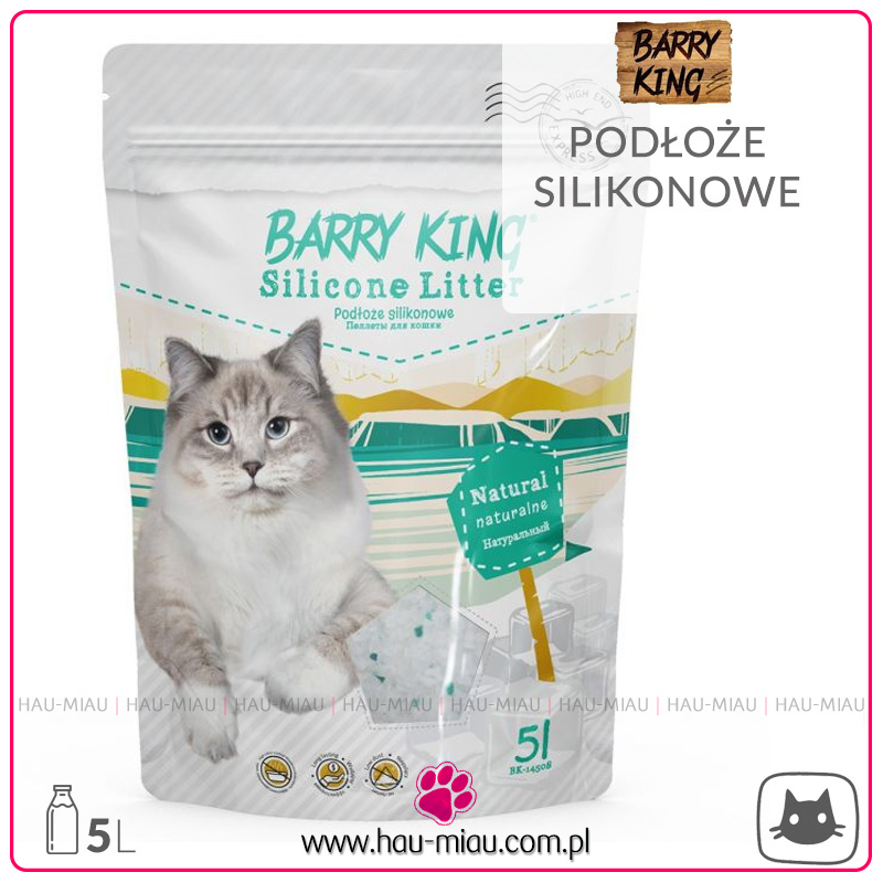 Barry King - Podłoże silikonowe - Żwirek dla kota - 5l