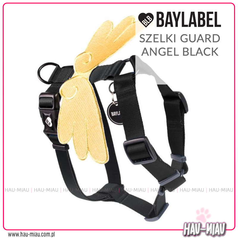 Baylabel - Szelki dla psa ze skrzydłami - Guard Angel Black - S