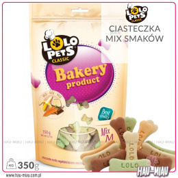 Lolo Pets - Przysmak ciasteczka dla psa - M - MIX SMAKÓW - 350g