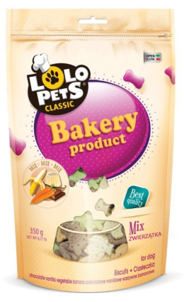 Lolo Pets - Przysmak ciasteczka dla psa - Zwierzątka - MIX SMAKÓW - 350g