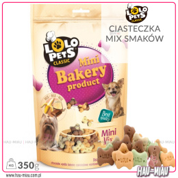 Lolo Pets - Przysmak ciasteczka dla psa - MINI - MIX SMAKÓW - 350g