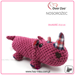Over Zoo - Zabawka do szarpania - NOSOROŻEC - 21,6 cm - TOY