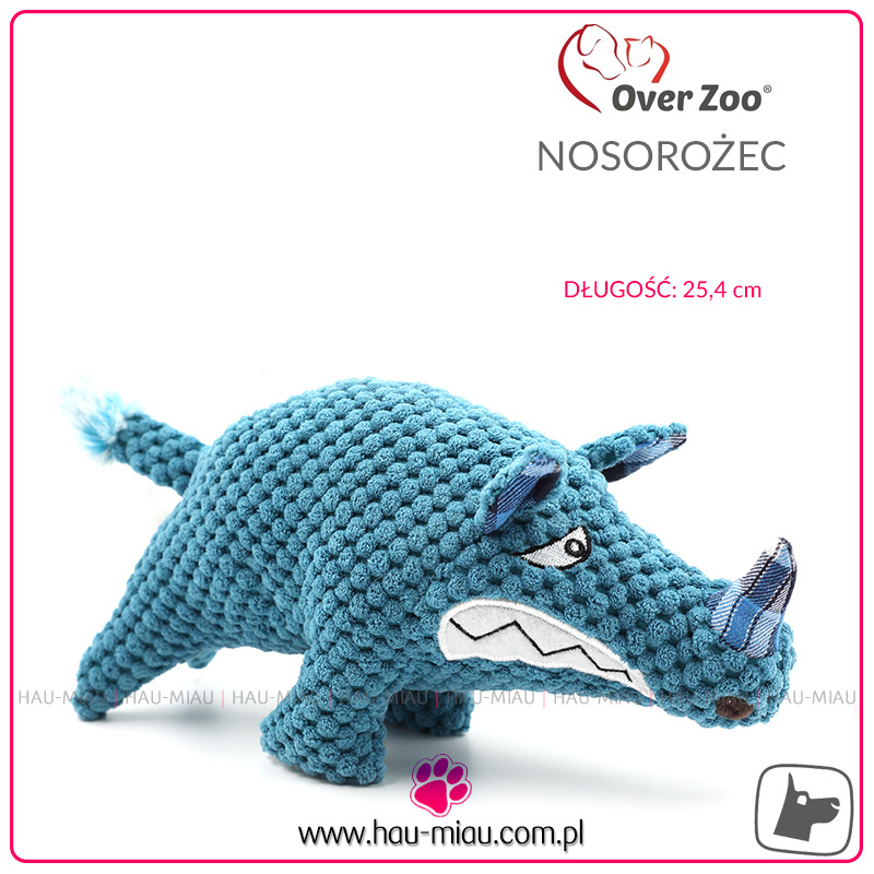 Over Zoo - Zabawka do szarpania - NOSOROŻEC - 25,4 cm - TOY