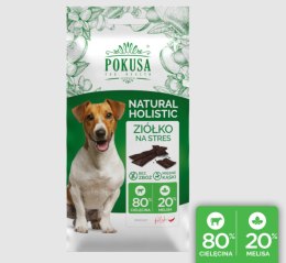 Pokusa - Ciastka bezzbożowe dla psa - Natural Holistic Ziółko na stres - CIELĘCINA i MELISA - 40g