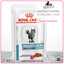 Royal Canin - Vet Cat Sensitivity Control Feline Chicken & Rice - KURCZAK Z RYŻEM - 85g - alergie pokarmowe