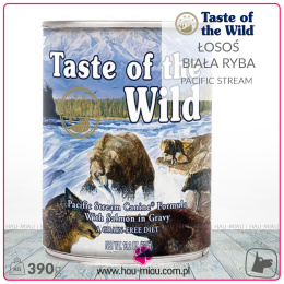 Taste of the Wild - Pacific Stream - ŁOSOŚ i BIAŁA RYBA - 390g