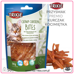 Trixie - Przysmak dla kota PREMIO Chicken Filet Bites - Z KURCZAKIEM I KOCIMIĘTKĄ - 50g
