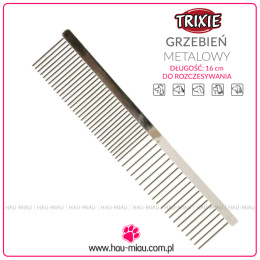 Trixie - Metalowy grzebień do rozczesywania - każdy rodzaj sierści - 16 cm