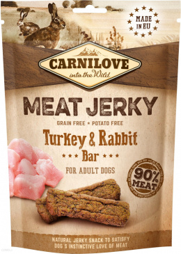 Carnilove - Przysmak Meat Jerky - INDYK Z KRÓLIKIEM - 100g